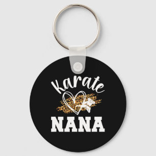 Karate Nana Leopard Karate Nana Grandma 1 Key Ring