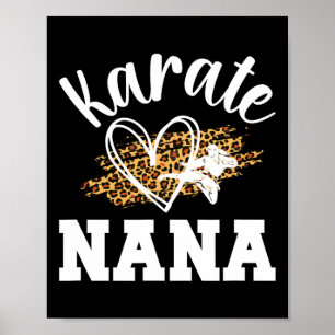 Karate Nana Leopard Karate Nana Grandma 1  Poster