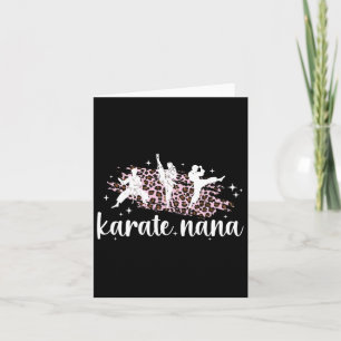 Karate Nana Leopard Karate Nana Grandma Card