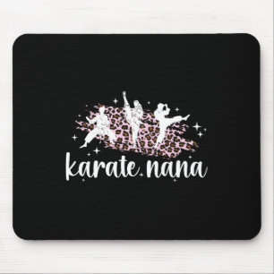Karate Nana Leopard Karate Nana Grandma Mouse Pad