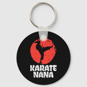 Karate Nana Ponytail Kick Japanese Martial Arts Gr Key Ring