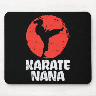 Karate Nana Ponytail Kick Japanese Martial Arts Gr Mouse Pad