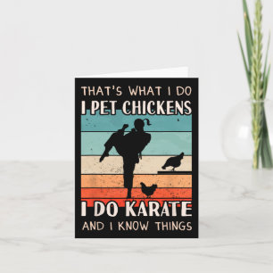 Karate Outfit - Chicken Breeder Design Women Karat Card