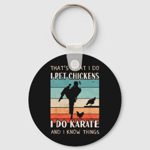 Karate Outfit - Chicken Breeder Design Women Karat Key Ring