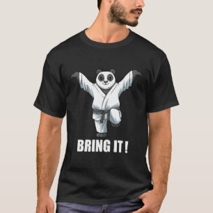 Karate Panda Crane Kick Karate Japanese Mial T-Shirt