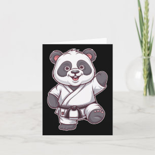 Karate Panda Martial Arts Panda For A Panda Fans Card