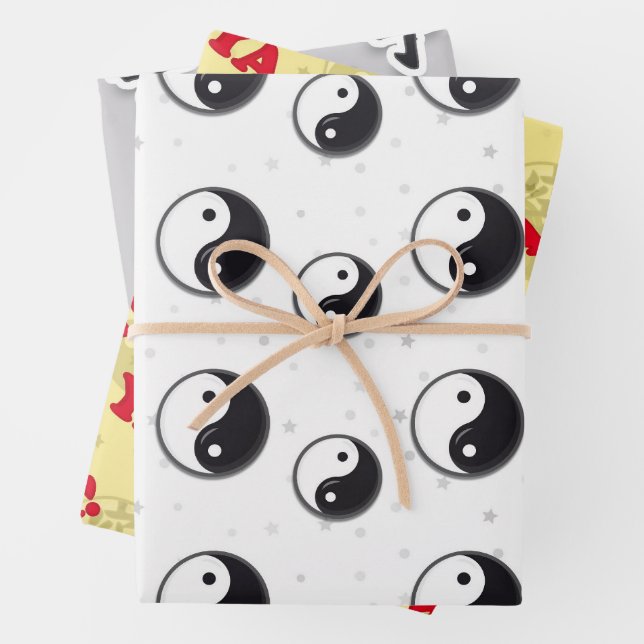 Karate Pattern Wrapping Paper Sheet (In situ)