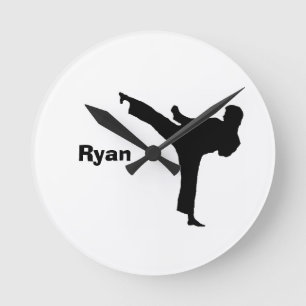 Karate Personalised Clock