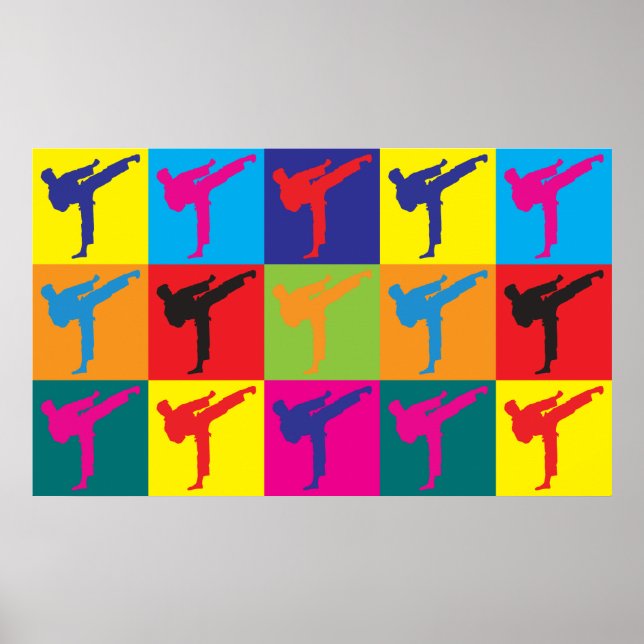 Karate Pop Art Poster (Front)