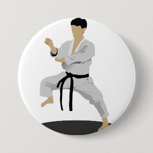 Karate Pose Button