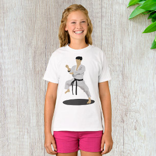 Karate Pose Girls T-Shirt