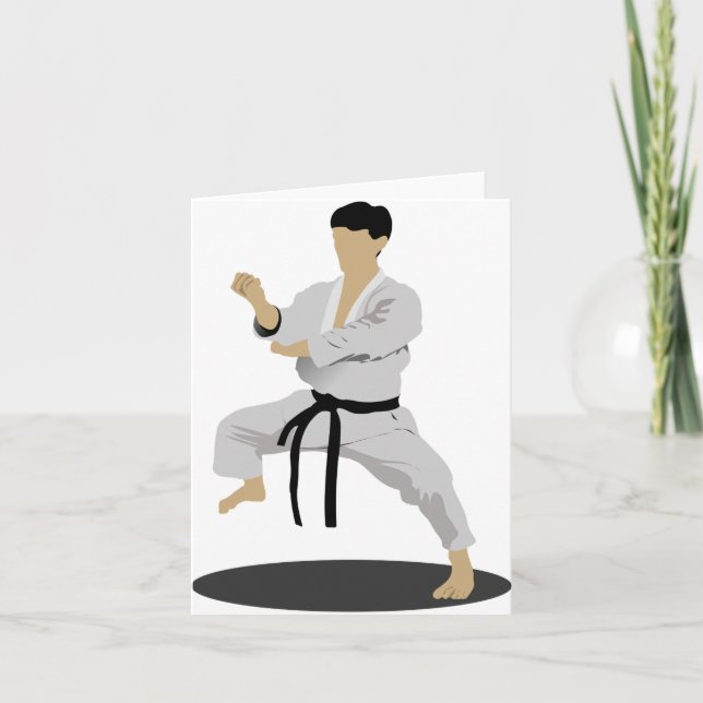 Karate Pose Note Cards (Front)
