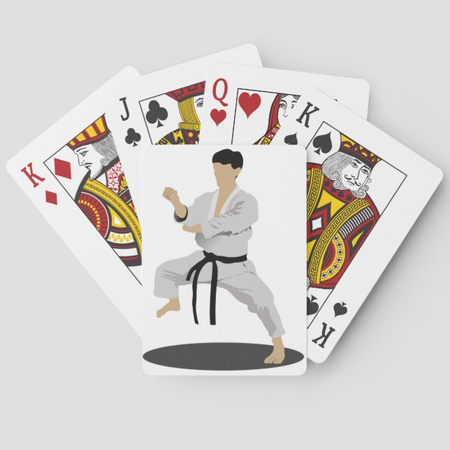 Karate Pose Playing Cards (Back)