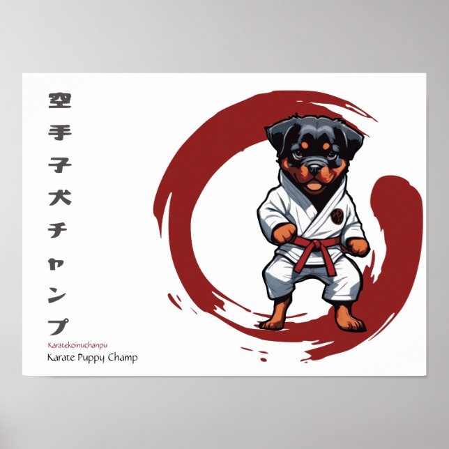 Karate Puppy Champ Poster (Front)