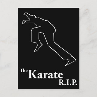 Karate R.I.P. Postcard