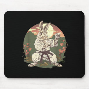 Karate Rabbit Jiu-Jitsu MMA Taekwondo Martail Arts Mouse Pad