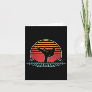 Karate Retro 80s Style  Card