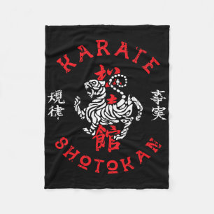 Karate Retro Shotokan Vintage Design For Fan Of Ka Fleece Blanket