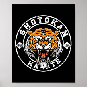 Karate Retro Shotokan Vintage Gift Fan Of Karate  Poster