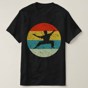 karate retro vintage silhouette 70s T-Shirt
