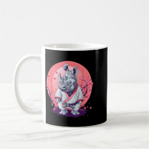 Karate Rhino Animal Mma Taekwondo Martial Arts Coffee Mug