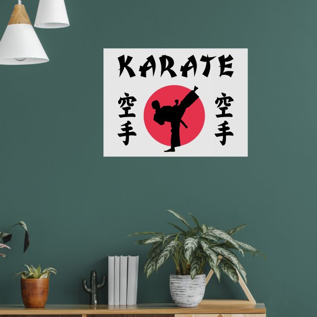 Karate Rising Sun  Poster (Living Room 1)
