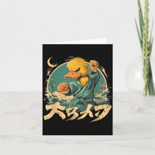 Karate Rubber Duck Motif Taekwondo Jiu-Jitsu MMA Card