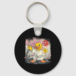 Karate Rubber Duck Motif Taekwondo Jiu-Jitsu MMA Key Ring