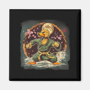 Karate Rubber Duck Motif Taekwondo Jiu-Jitsu MMA Magnet
