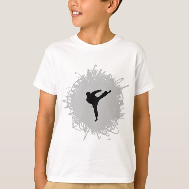 Karate Scribble Style T-Shirt (Front)