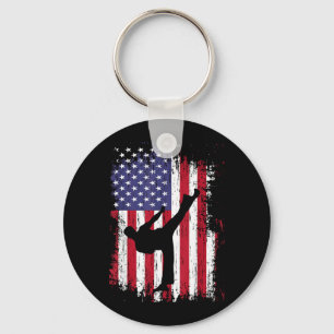 Karate Shirt - Funny Taekwondo Key Ring