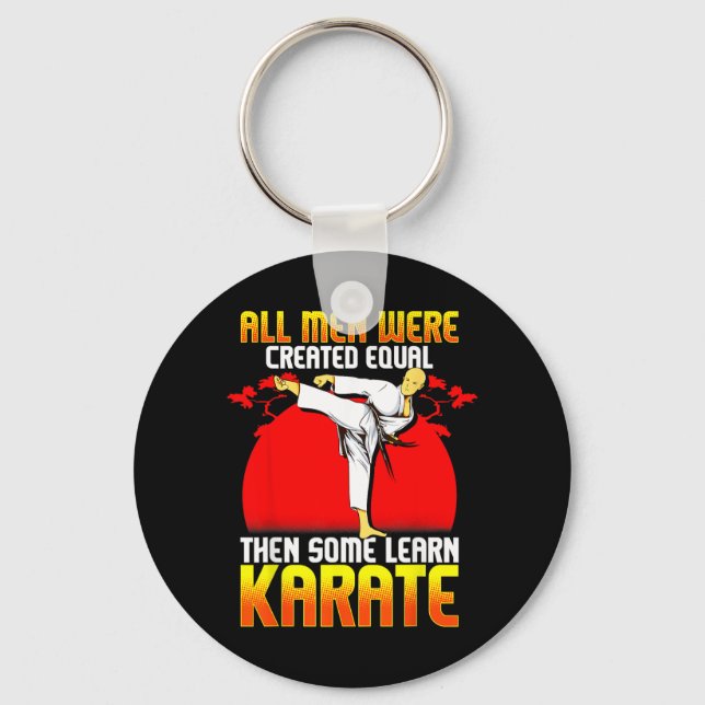 Karate Shirts For Men Karate Funny Gift Key Ring (Front)