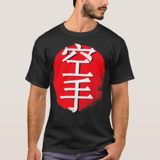Karate sign kick martial arts japan red sun T-Shirt