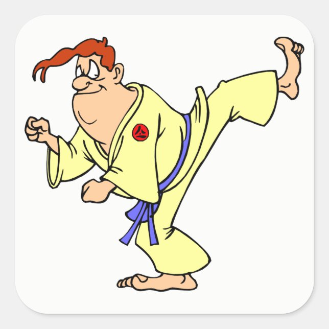 Karate Square Sticker (Front)