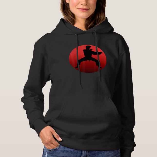 Karate Student Teacher Trainee Trainer Karateka Ma Hoodie (Front)
