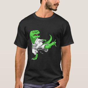 Karate T-rex Dino Student Dinosaur Teacher Karatek T-Shirt