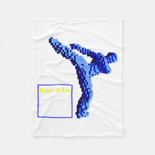 Karate T Shirt_1  Fleece Blanket