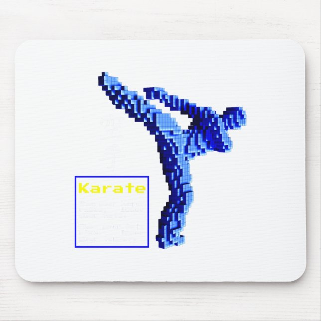 Karate T Shirt_1  Mouse Pad (Front)