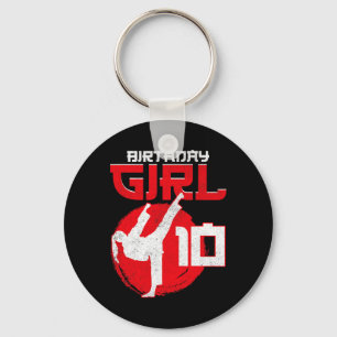 Karate Taekwondo 10 Years Old Birthday Martial Art Key Ring
