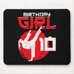 Karate Taekwondo 10 Years Old Birthday Martial Art Mouse Pad