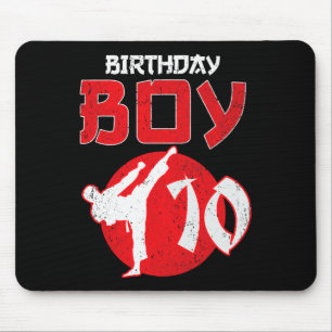 Karate Taekwondo 10 Years Old Birthday Martial Art Mouse Pad