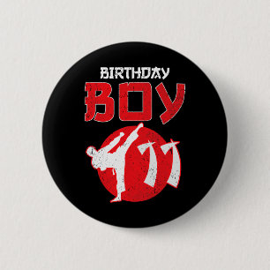 Karate Taekwondo 11 Years Old Birthday Martial Art 6 Cm Round Badge