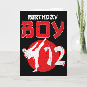 Karate Taekwondo 12 Years Old Birthday Martial Art Card