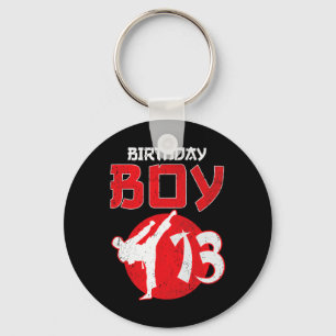 Karate Taekwondo 13 Years Old Birthday Martial Art Key Ring