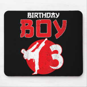 Karate Taekwondo 3 Years Old Birthday Martial Arts Mouse Pad