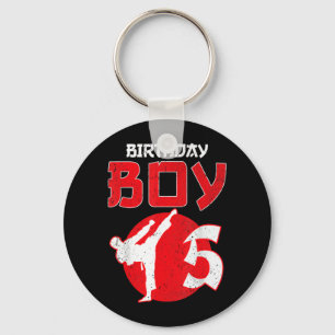 Karate Taekwondo 5 Years Old Birthday Martial Arts Key Ring