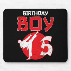Karate Taekwondo 5 Years Old Birthday Martial Arts Mouse Pad