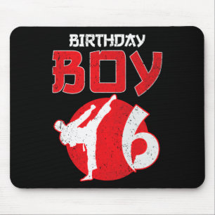 Karate Taekwondo 6 Years Old Birthday Martial Arts Mouse Pad