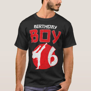 Karate Taekwondo 6 Years Old Birthday Martial Arts T-Shirt