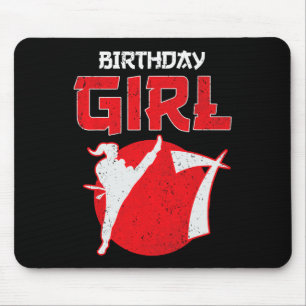 Karate Taekwondo 7 Years Old Birthday Martial Arts Mouse Pad